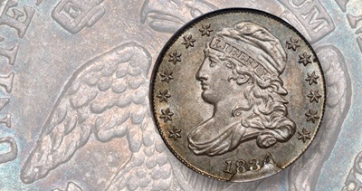 1834 Capped Bust dime